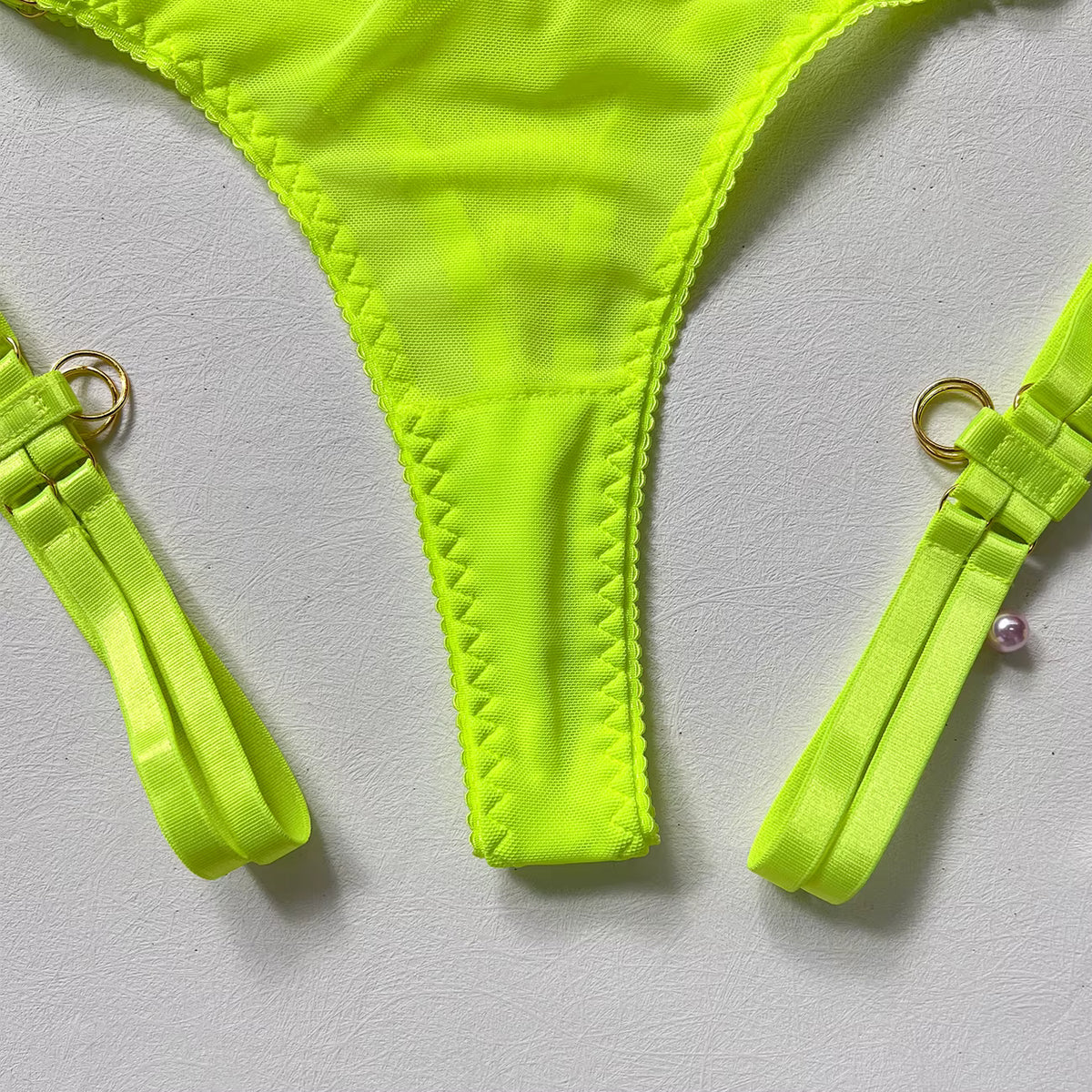 Ellolace Sexy Lingerie Naked Women Without Censorship 5-Piece Sexy Costume Hollow Underwear Uncensored Sensual Open Bra Outfits