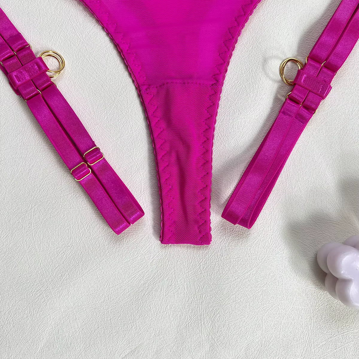 Ellolace Sexy Lingerie Naked Women Without Censorship 5-Piece Sexy Costume Hollow Underwear Uncensored Sensual Open Bra Outfits
